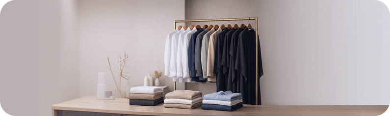 Hanging Clothes Rack & Dressing Room